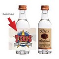 Tito's Vodka Mini 50 Ml. w/ Custom Label